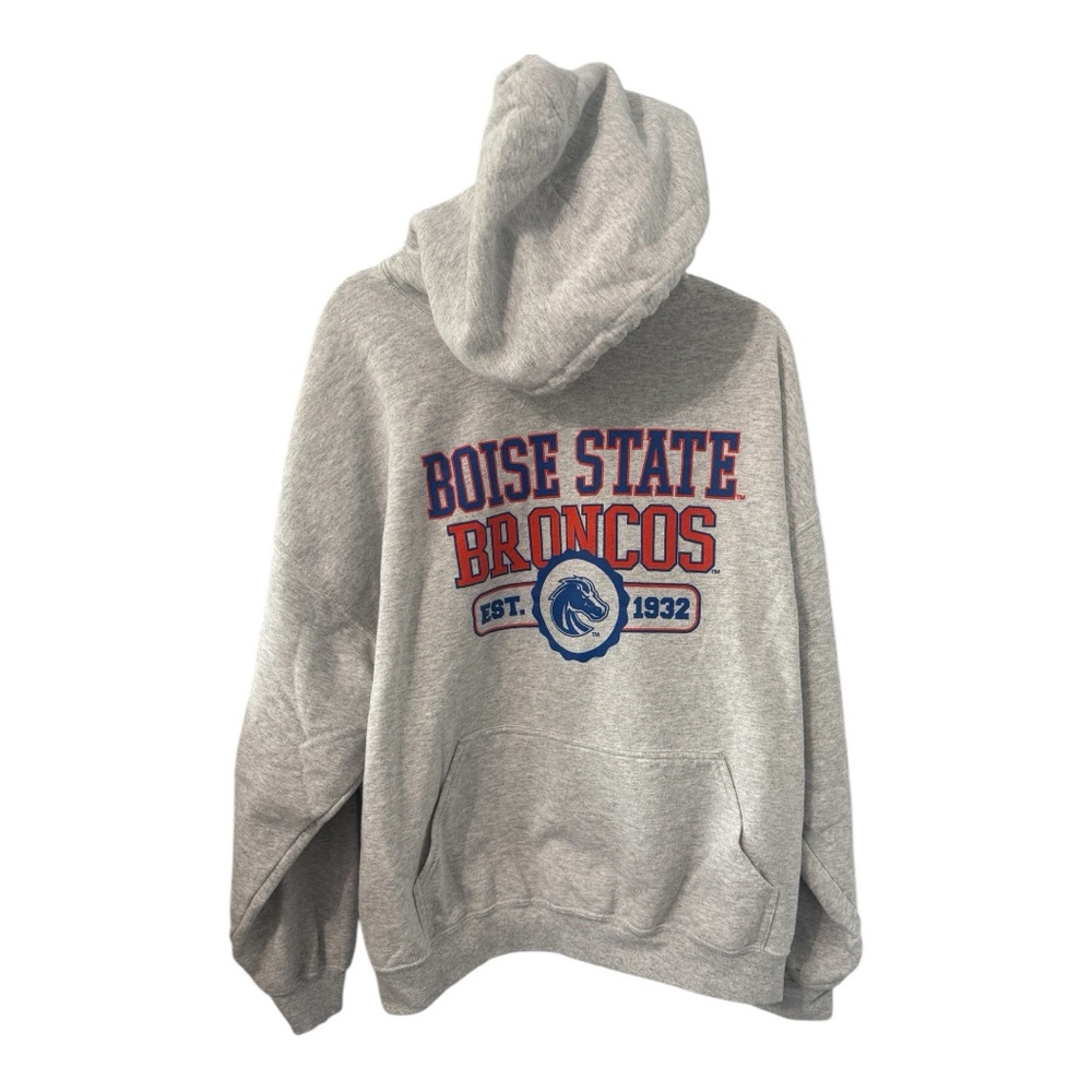 Light Grey Boise State University Collegiate Hoodie in Unisex Size XXL